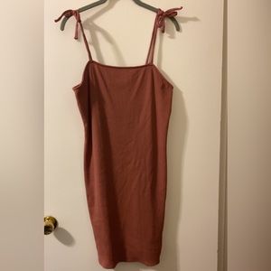 Wild Fable 💕 dusty pink strappy ribbed dress 💕 XL